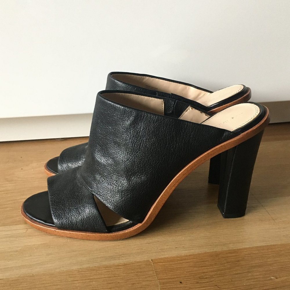 Banana Republic Black Leather Mules